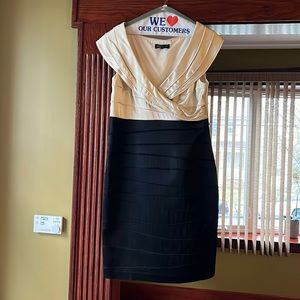 Block and beige Jones New York dress